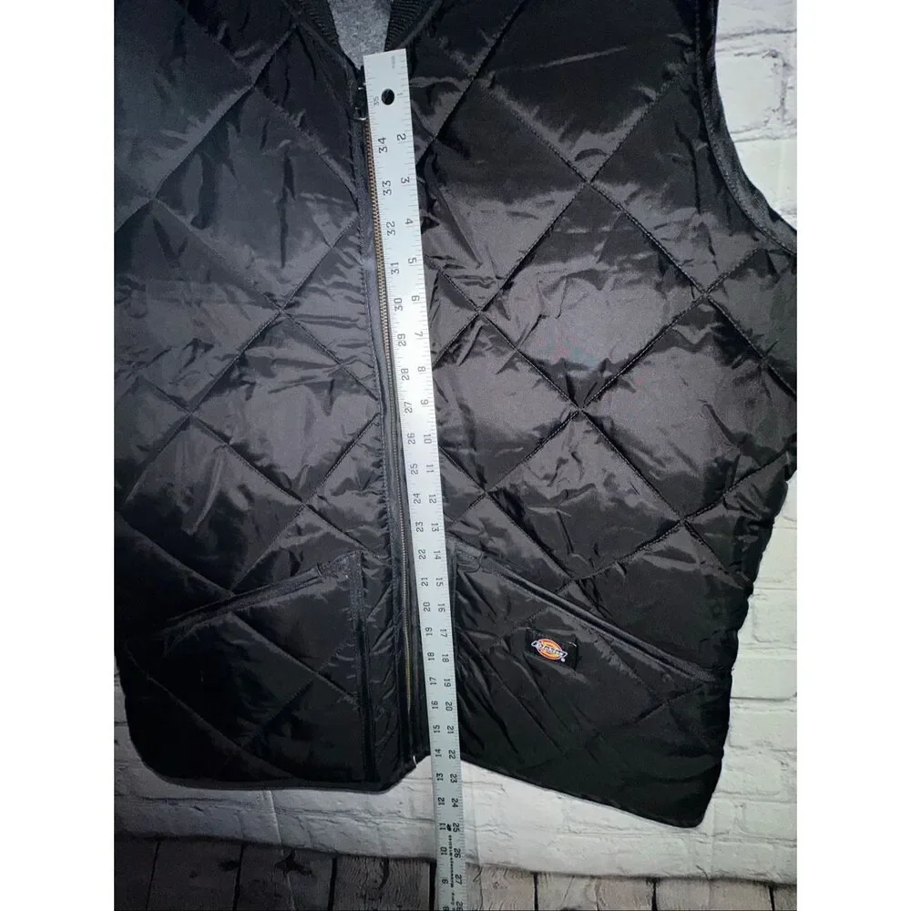 Dickies Men's Medium Big Diamond Quilted Nylon Vest - Picture 11 of 11